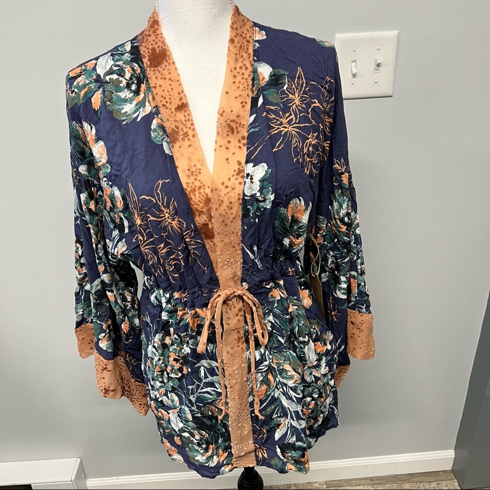 WANDERLUX,Plumas , Kimono, multicolor , M
